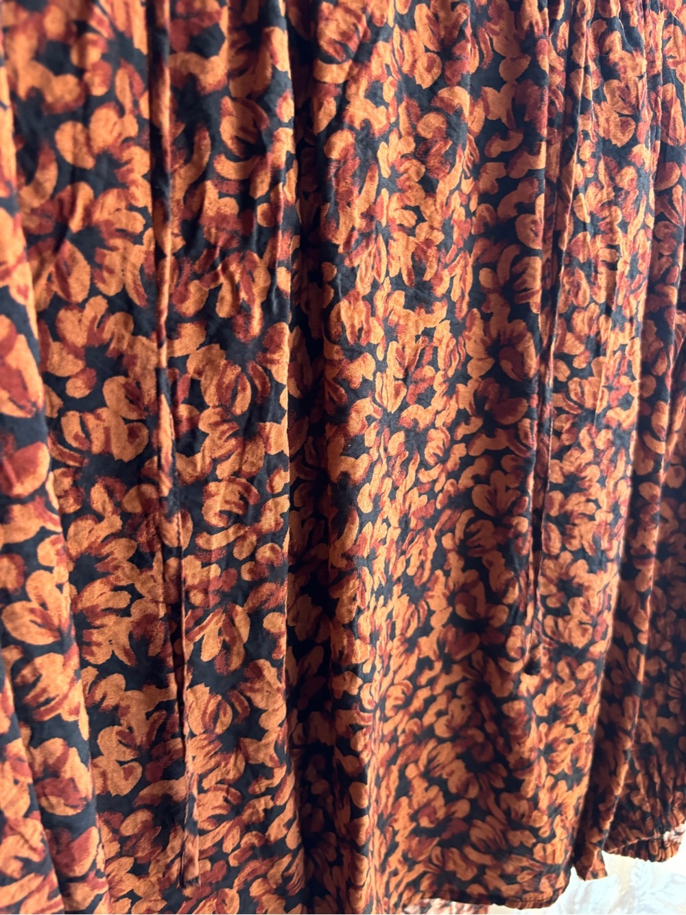 EUC A New Day Floral Tie Front Boho Peasant Blouse | Women’s Plus XXL - Picture 8 of 16